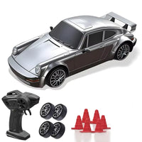 New RC Drift Car 4WD 1:24 Scale Remote Control Car with LED Lights 2.4Ghz 20KM/H RC Car Drifting Tires Racing Sport Vehicle Toy